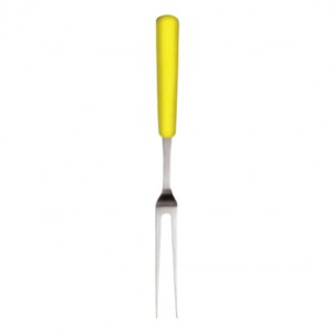 7 Inch Yellow Handle Chicken Fork - Click Image to Close